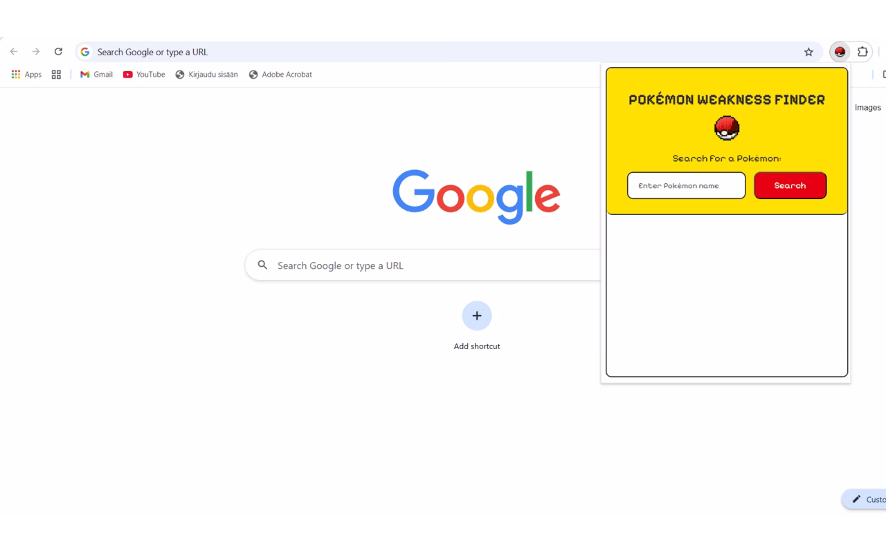 Pokemon Weakness Finder